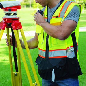 เสื้อกั๊กนิรภัยคอวีขนาดพลัสไซส์กันน้ำสำหรับใช้งานกลางแจ้งเสื้อกั๊กนิรภัยแบบผ้าถัก - Product Image 3