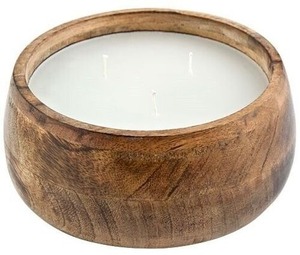 Conceptions personnalisées bols à bougie en bois décor de ferme bols à pâte en bois de manguier pour bougies décoration de noël mariage et anniversaire - Product Image 5