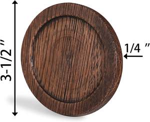 Sous-verre en bois/sous-verre en bois naturel/sous-verre artisanal sous-verre écologique boisson en bois décorative rustique - Product Image 4