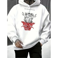 Sweat-shirt à capuche unisexe Harajuku imprimé Manga L'Attaque des Titans Yeager Eren, grande taille, pour hommes et femmes, streetwear Harajuku