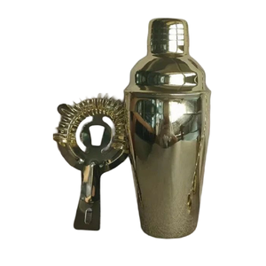 Juego de coctelera negra estrellada, Kit de barman de acero inoxidable, herramienta de barra, regalo, juego de herramientas de Metal de 3 piezas para cóctel - Product Image 2