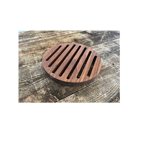 Salvamanteles de madera de forma redonda de corcho personalizados al por mayor salvamanteles de bebidas de diseño sencillo alfombrilla caliente para uso en utensilios de cocina - Product Image 1