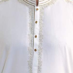 Traje Tradicional Pakistaní Shalwar Kameez para Hombre, Color Blanco Brillante, Tela de Alta Calidad, Conjunto Kurta Pajama de Diseñador para Hombre - Product Image 4