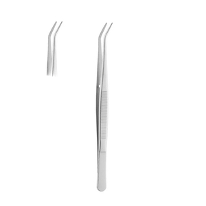 Pince à épiler professionnelle pour tissus de pansement pince à épiler dentaire coudée pince à épiler dentaire médicale en acier inoxydable allemand - Product Image 4