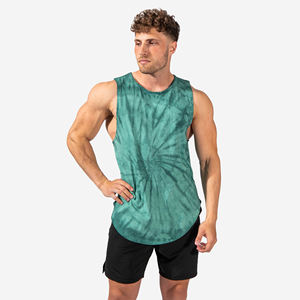 Camisetas sin mangas informales con estampado personalizado para hombre, para uso en gimnasio, respetuosas con el medio ambiente, tela elástica duradera de secado rápido, servicio OEM - Product Image 1