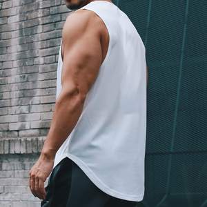 Elégant décontracté formal100 % polyester personnalisé uni poids lourd logo col en O haut vierge surdimensionné accepter tissu et couleur personnalisés - Product Image 3