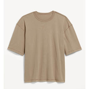 Camiseta holgada de colores de media manga, camiseta sencilla y cómoda de media manga para hombre, camisetas lisas de cuello redondo para hombre - Product Image 1