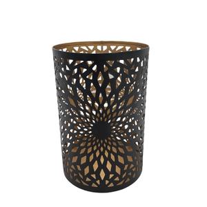 Pièce maîtresse votive moderne pour décoration de la maison avec bougeoir de couleur noir et or pour décoration de table faite à la main et personnalisée - Product Image 4