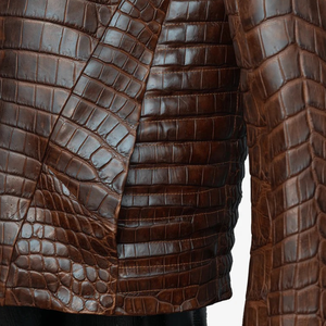 Servicios OEM Disponibles, Diseñe sus Propias Chaquetas de Cuero de Cocodrilo para Hombre, Ropa de Invierno, Colores y Logotipo Personalizados - Product Image 3