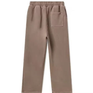 Pantalons de survêtement pour hommes en toile décontractée de haute qualité, poids lourd, avec poches, logo personnalisé, pantalons de jogging 100% coton, vente en gros FOB - Product Image 2
