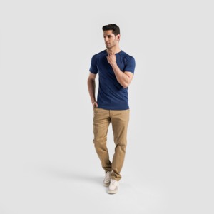 เสื้อยืด GA Power สีเขียวอมฟ้า ทรงเข้ารูป ผลิตจากโพลีเอสเตอร์ 100% ระบายอากาศได้ดีและกระชับรูปร่าง พร้อมดีไซน์หลวมสบายและเนื้อผ้าคอตตอนแบบวอช - Product Image 4