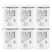 Liquide décolorant permanent Bionat Blond Blue 500g - Pack de 6 sans ammoniaque, qualité cosmétique