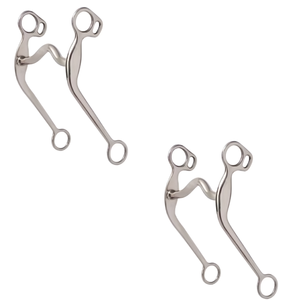 Mors professionnel en acier inoxydable argenté allemand, 5 trous moyens, durable, pour l'entraînement des chevaux de style western, taille personnalisable - Product Image 2