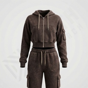 Conjunto Deportivo de Dos Piezas para Mujer, Top Corto y Pantalones, Ropa Deportiva Informal, Nuevo, Transpirable, para Gimnasio, Precio Competitivo, Talla Personalizada - Product Image 1