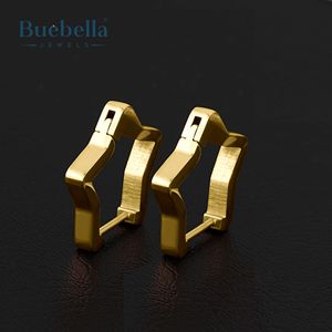 Pendientes Huggie de Plata de Ley 925 hechos a mano, pendientes de aro únicos con forma de estrella para hombres, joyería de Hip Hop - Product Image 3