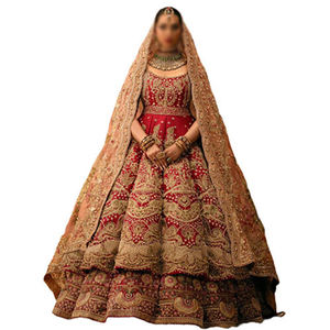 Lehenga ชุดแต่งงานสำหรับผู้หญิงชุดแต่งงานชุดแต่งงาน2025ชุดแต่งงานสำหรับ2025เจ้าสาวดีไซน์ใหม่ทั้งหมด - Product Image 1