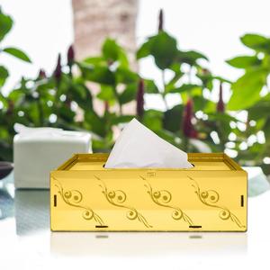 Nuevo Logotipo de rap personalizado creativo Suministros de hotel Caja de pañuelos creativa de moda Caja de servilletas de barra - Product Image 1