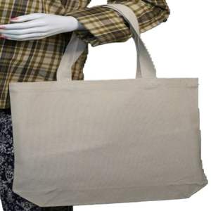 Sac fourre-tout 100% coton imprimé logo personnalisé fermeture à glissière écologique réutilisable pour le voyage et le shopping pour les femmes - Product Image 5