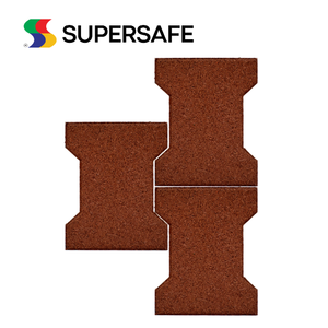 Revêtement de sol en caoutchouc I-Brick à installation rapide de haute qualité pour aires de jeux et granges à chevaux Aspects attrayants - Product Image 3