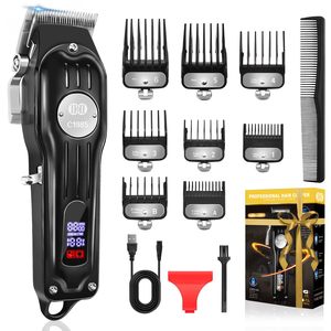 Cortapelos Profesional Inalámbrico para el Hogar y Salón, Kit de Aseo DIY con Protectores Metálicos, Cortapelos y Recortadora de Barba a Batería - Product Image 4