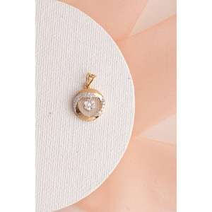 Pendentif de luxe en or rose plaqué rhodium avec diamant VVS, serti griffe, solitaire, pour fiançailles et mariage, bijoux de mode pour femme, tendance - Product Image 2