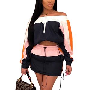 Conjunto de Chaqueta y Pantalones Cortos Personalizables con Cierre, Ligeros, para Mujer, Estilo Vintage, Cortavientos de Nailon, Dos Piezas, 2026 - Product Image 2