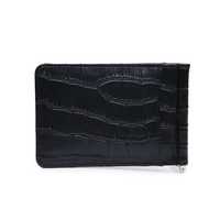 Dompet pria kulit kualitas tinggi Premium dengan klip uang kuat dompet kulit antik aksesori pria dompet buaya