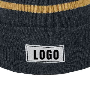 Venta al por mayor de alta calidad 100% algodón invierno tejido a mano Unisex Beanie Caps con logotipo personalizado nuevo estilo superventas a bajo precio - Product Image 5