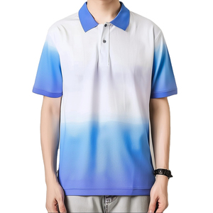 Premium Quality Tie-<b>Dye</b> Men's for Polo Shirts Soft <b>Material</b> Sustainable Anti-Wrinkle Quick Dry Breathable Solid Pattern - Product Image 6