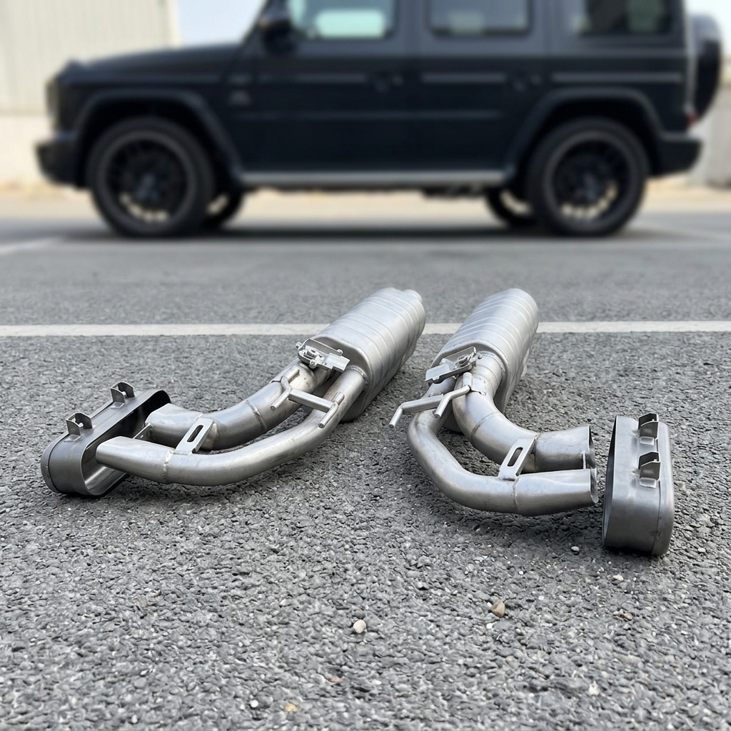 VantaFlow Catback Exhaust System Silver Burnt OEM Valvetronic for Mercedes-Benz G63 AMG W465 4.0T V8