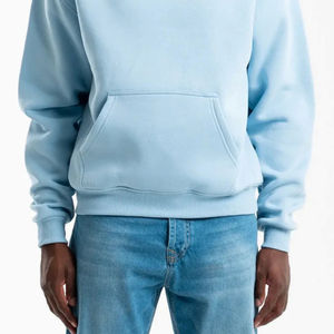 Sweat-shirts à capuche surdimensionnés en polaire lourde OEM 2025 pour hommes, logo personnalisé, sweat-shirts de haute qualité à prix avantageux - Product Image 5