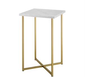 Table d'appoint de luxe en marbre et laiton, pièce design faite à la main avec plateau en marbre pour tables basses Offre Spéciale - Product Image 4
