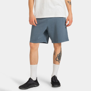 Pantalones cortos deportivos para gimnasio de estilo callejero para hombre, logotipo personalizado, bolsillo con cremallera, parche bordado de nailon, venta al por mayor, algodón, servicio OEM sólido - Product Image 2