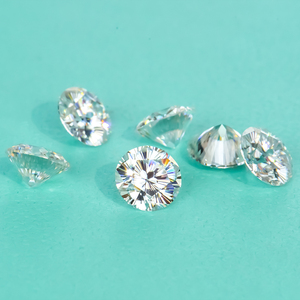 อัญมณีโมอิสสีขาวทรงหลวม1-30มม. ผลิตจากห้องทดลอง - Product Image 5