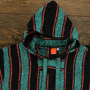 Sudadera con Capucha Baja Personalizada para Hombre, Estilo Mexicano Hippie, con Diseño de Alfombra, Proveedor Mayorista OEM de Marca Privada - Product Image 3