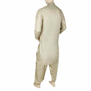 Kameez Shalwar para Hombre - Bordado - Color Caqui - Product Image 5
