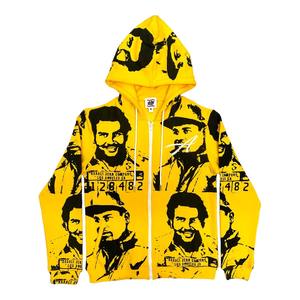 Wholesale <b>Black</b> Color <b>Zipper</b> <b>Hoodie</b> Custom Unisex Men Heavyweight Full Zip Winter Hoodies Embroidered Fleece Lined - Product Image 5