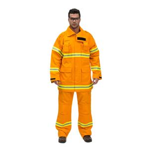 Combinaison de protection de pompier en aramide comprenant une veste pantalon casque gants bottes - Product Image 3