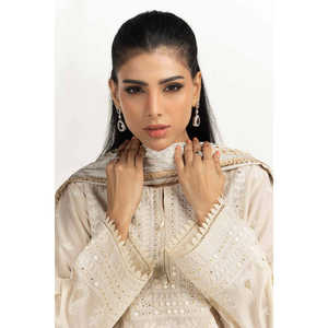 Ensemble de costume brodé 3 pièces IUSTKSD-2007 Summer Lawn Sequence - Product Image 1