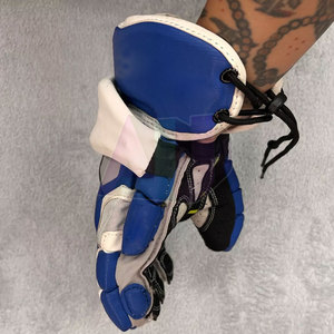 Gants de crosse en cuir durables de haute qualité avec sangle de poignet réglable légère et rembourrage confortable pour l'entraînement et les matchs - Product Image 4