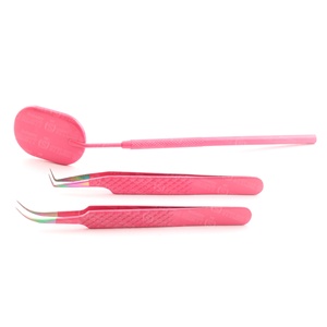 แหนบขนตาทำด้วยมือมาใหม่แหนบปลายไฟเบอร์กันลื่น - Product Image 4