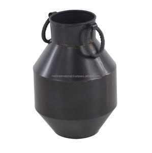 European Style Flowerpot Antique Finish Gold Iron <b>Vase</b> Rustic Decor Wedding Ornaments <b>Vintage</b> Metal Flower <b>Vase</b> - Product Image 1