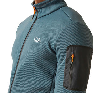 แจ็คเก็ตกลางแจ้งกันลมกันน้ำมีซิปสำหรับผู้ชายแจ็คเก็ตยุทธวิธีบุผ้าสำหรับฤดูหนาวเสื้อแจ็คเก็ตผ้าโพลีเอสเตอร์100% นิ่ม - Product Image 3