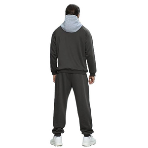 Survêtement d'hiver unisexe sur mesure 2025, taille plus, motif uni, écologique, respirant, polyester, molleton décontracté 2 en 1 - Product Image 4