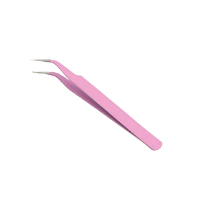 High Quality Stainless Steel Eyelash Extension Tweezers Stylish Diamond Grip Rounded Tip Cost Effective Beauty <b>Tool</b> <b>Smooth</b> - Product Image 3