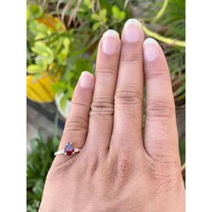 Natural <b>Garnet</b> <b>Ring</b> 925 Sterling <b>Silver</b> Handmade Gemstone <b>Ring</b> for Women Wholesale Jewelry Supplier - Product Image 5