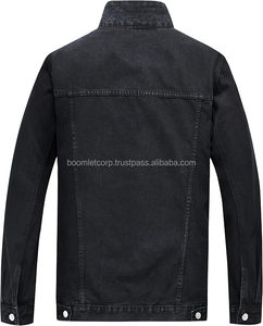 Vestes en jean personnalisées pour hommes, respirantes, à col montant, séchage rapide, style Aci Wash grande taille pour la saison hivernale - Product Image 2