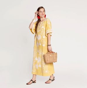 ชุดเดรสลายนกชาวนาสไตล์โบโฮสำหรับผู้หญิงมาใหม่แฟชั่นสไตล์เม็กซิกันชุดเดรสลำลองเอวธรรมชาติของขวัญคริสต์มาส - Product Image 6