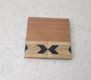 Fashion New Arrival <b>Marble</b> <b>Coaster</b> Brass Printed Table Decoration 4-Pieces Set Table Decorative - Product Image 4