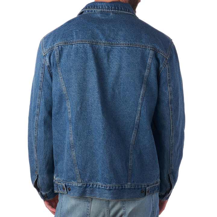 Men's Classic Denim Jacket Casual Button up Jean Trucker Coat Wholesale and Customize Denim Jacket